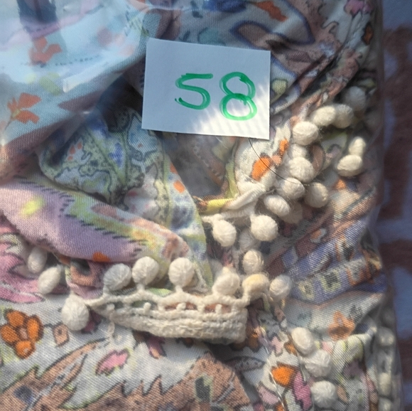 Victoria's Secret Caftan Boho‎ Paisly Swim Cover Up Size Small Festival Vibe - Picture 7 of 7